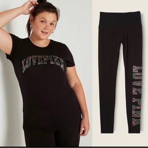 PINK Victoria Secret Tshirt Legging Set Large. New With Tags